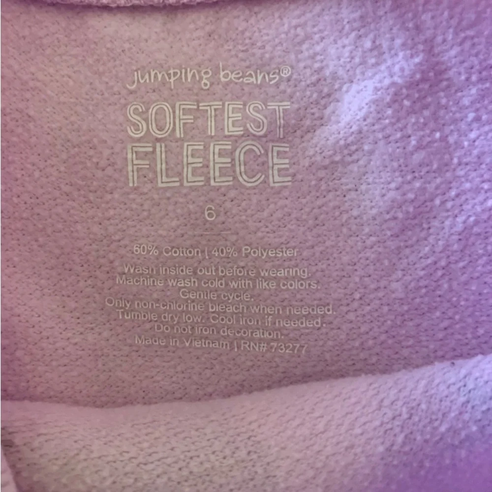 Sonoma Jumping Beans Girls 6 Sweatshirt Fleece Unicorn Deer LS Mint Burgundy - Picture 8 of 8